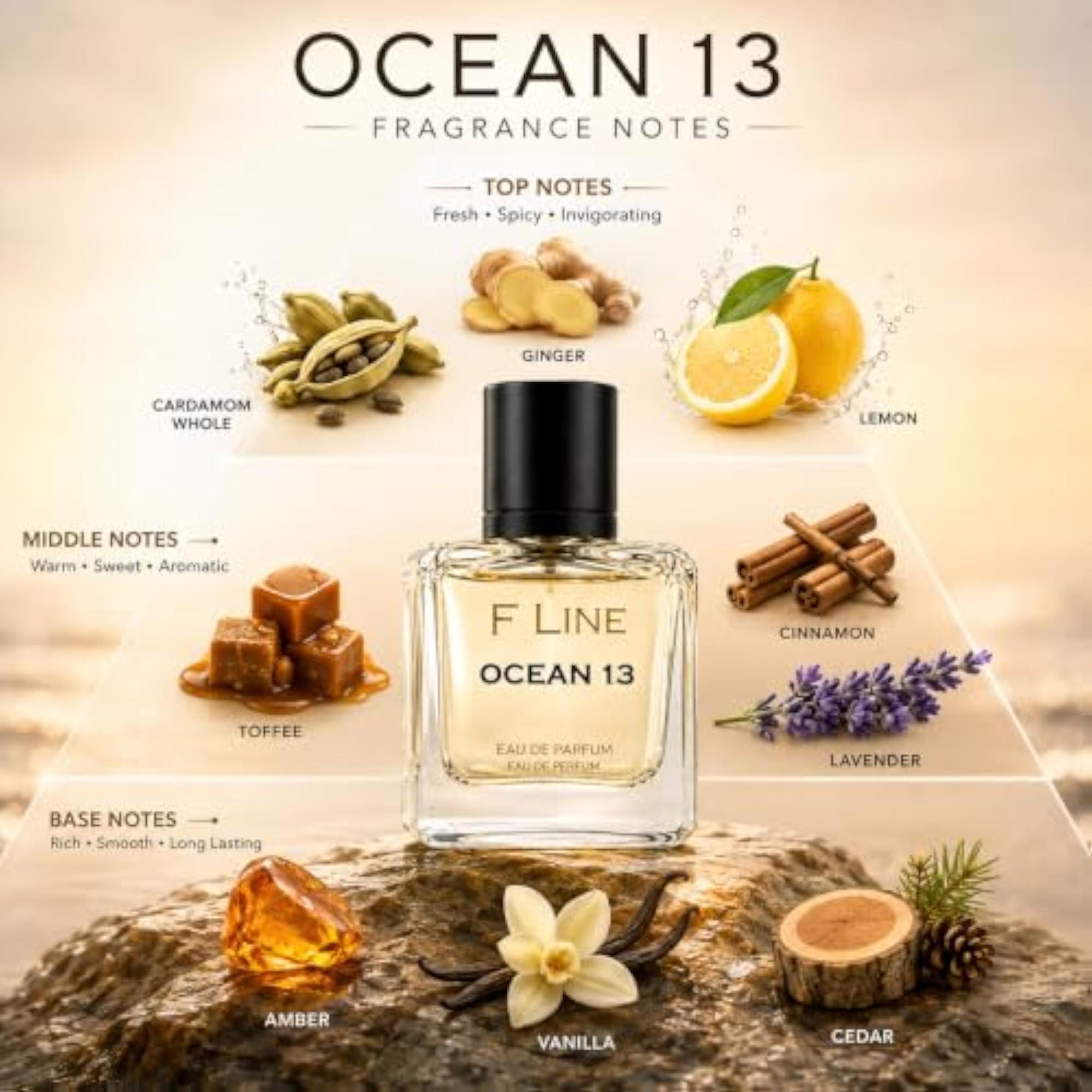 OCEAN 13 - Eau De Parfum 100ml, Powerful Projection
